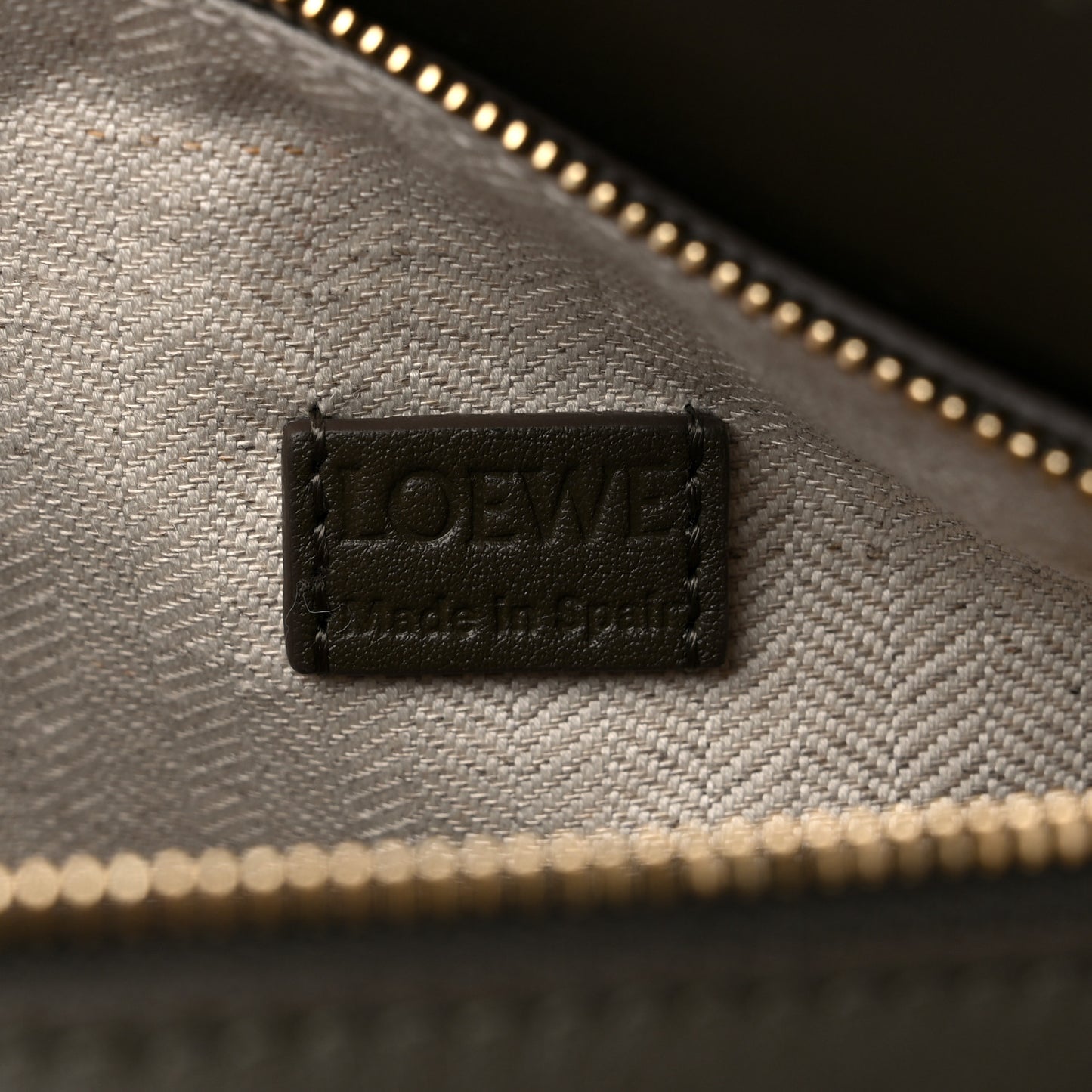 Calfskin Mini Puzzle Bag Khaki Green