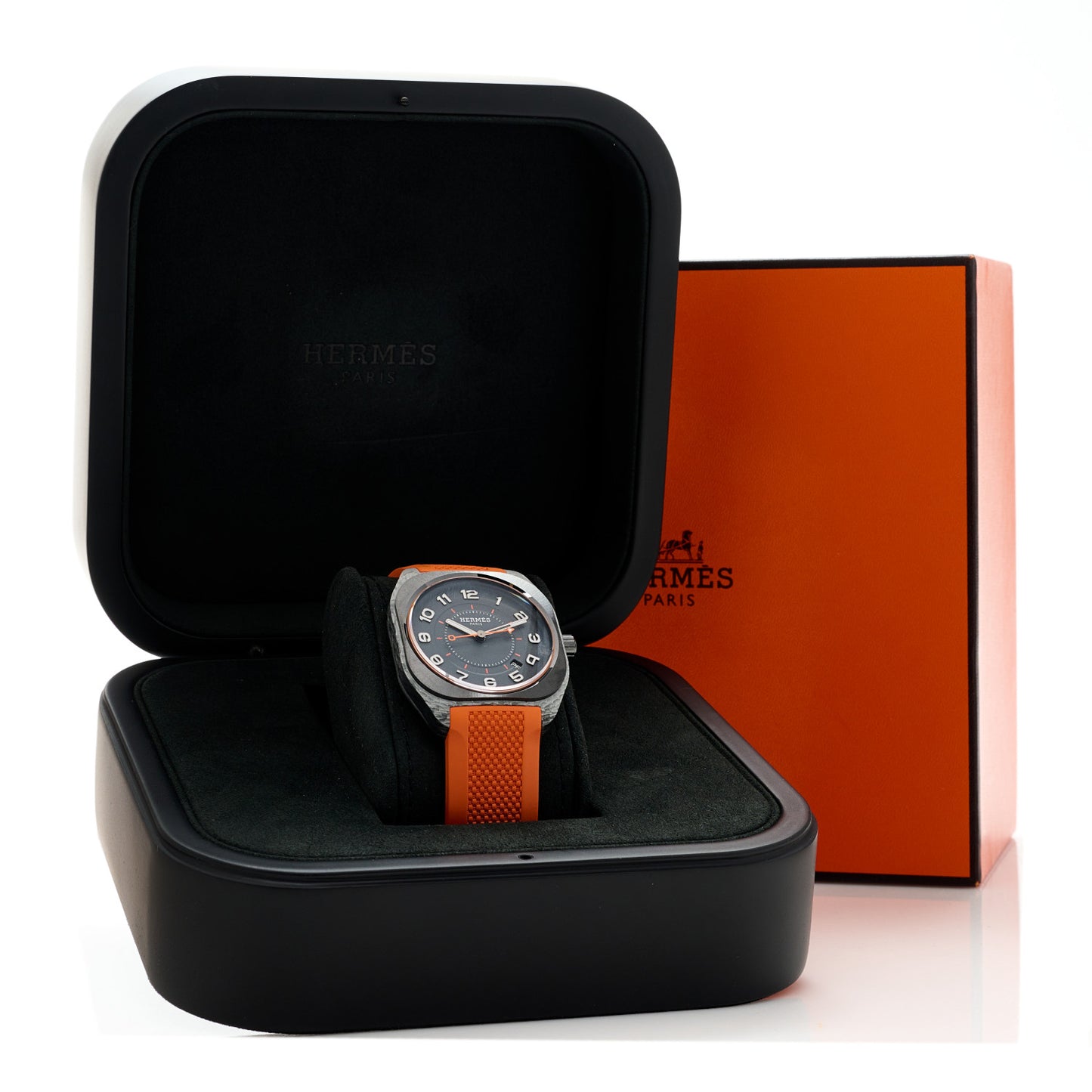 Glass Fiber Ceramic Rubber 39mm H08 Automatic Watch Orange