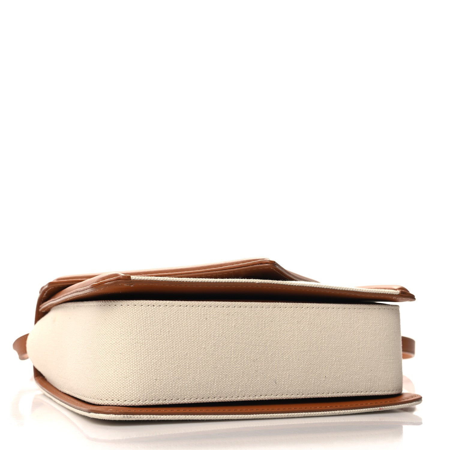 Mansur Gavriel Canvas Smooth Calfskin M Frame Box Bag Beige 4 of 10