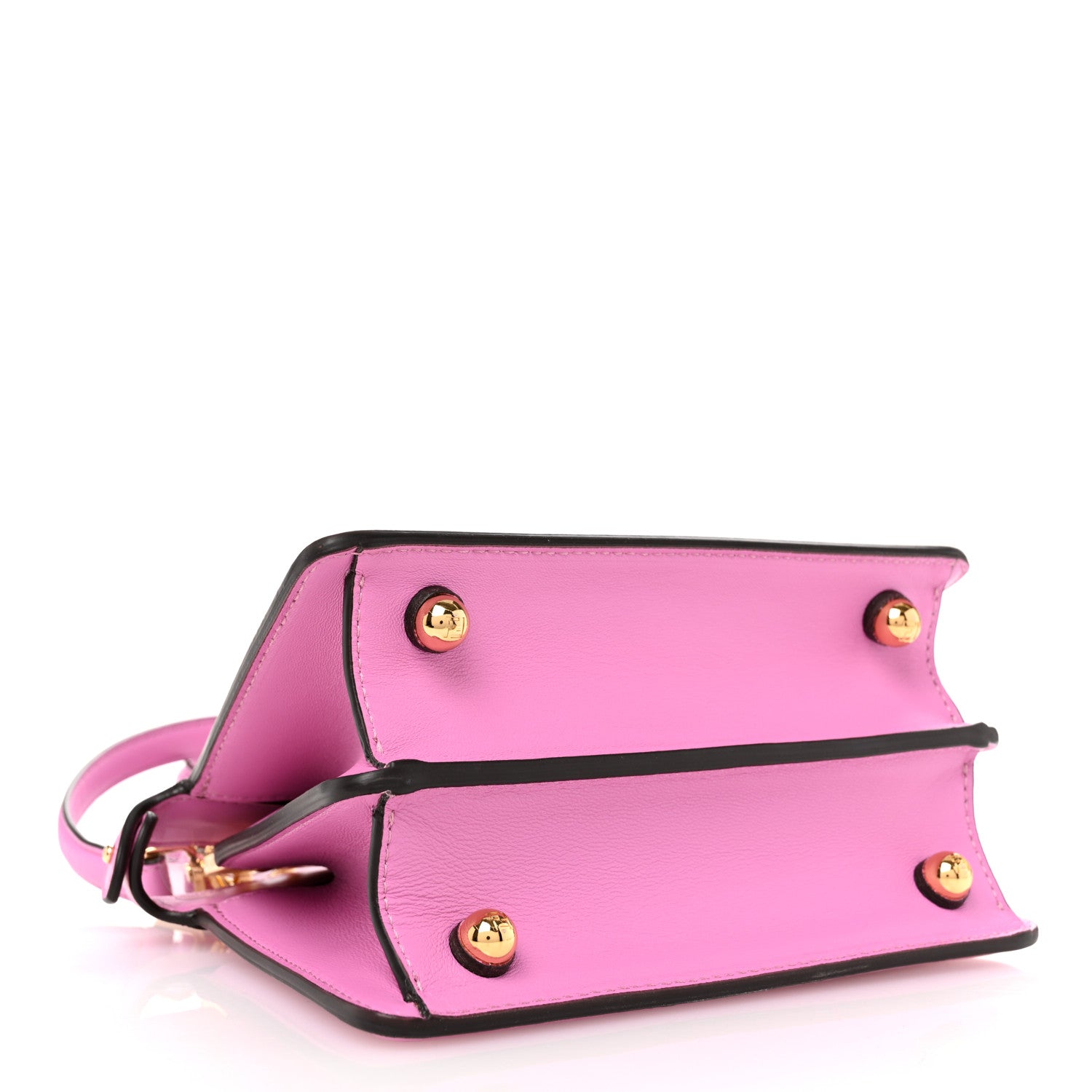 Fendi Shiny Nappa Petite Peekaboo I SEE U Satchel Rosa 4 of 9