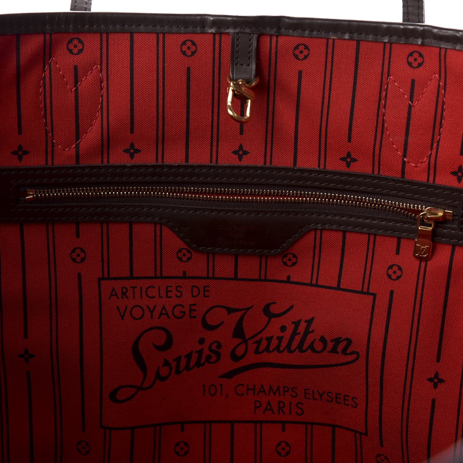 Louis Vuitton Damier Ebene Neverfull GM 6 of 9