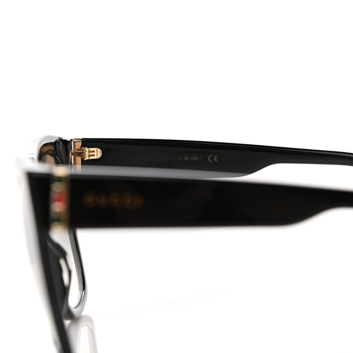 Acetate Square Frame Sunglasses GG0459S Black