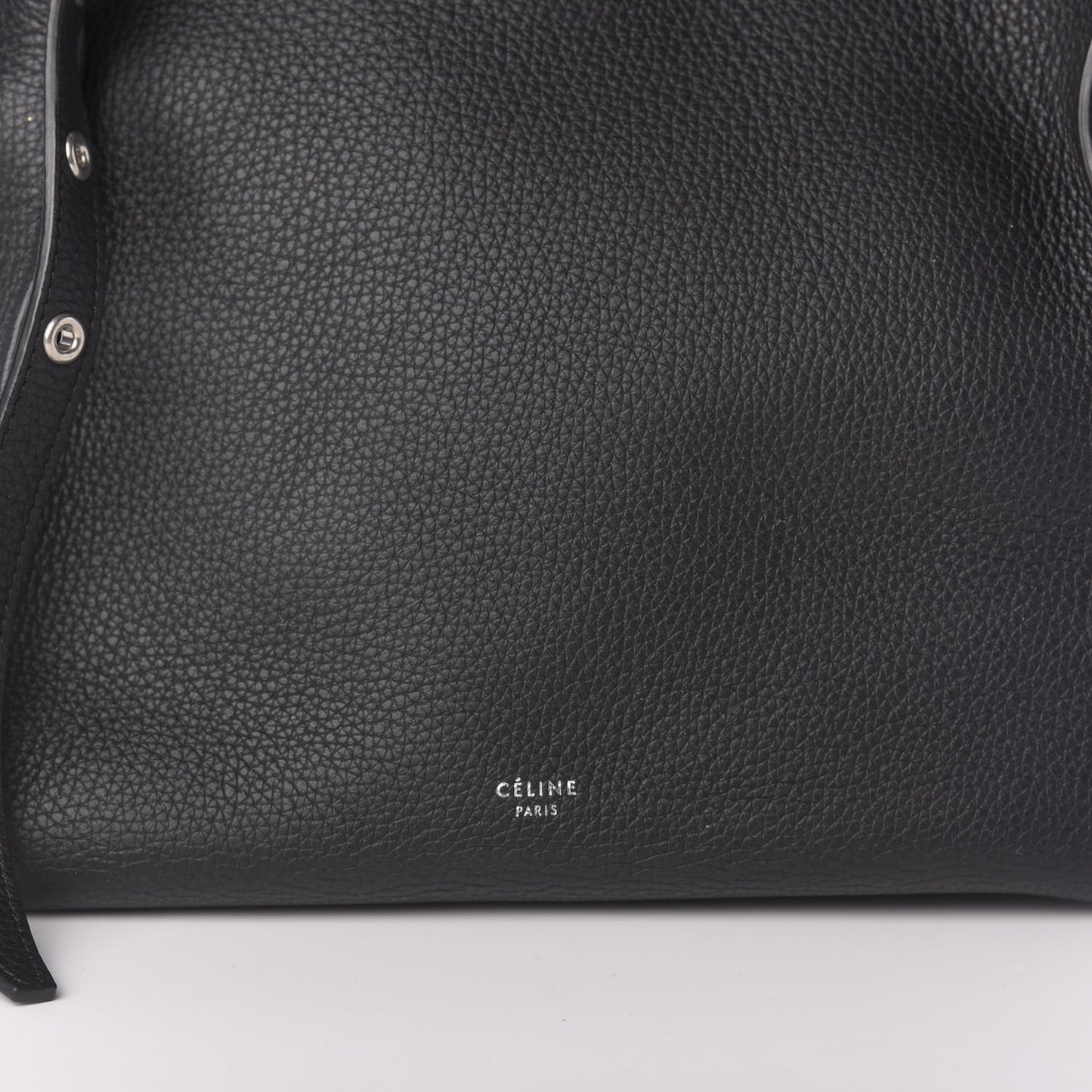 Supple Grained Calfskin Small Big Bag Anthracite