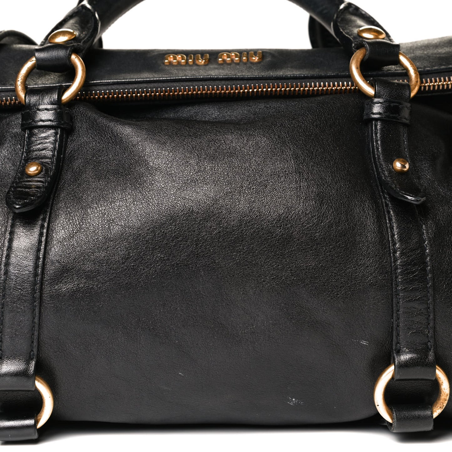 Vitello Lux Bow Tote Black