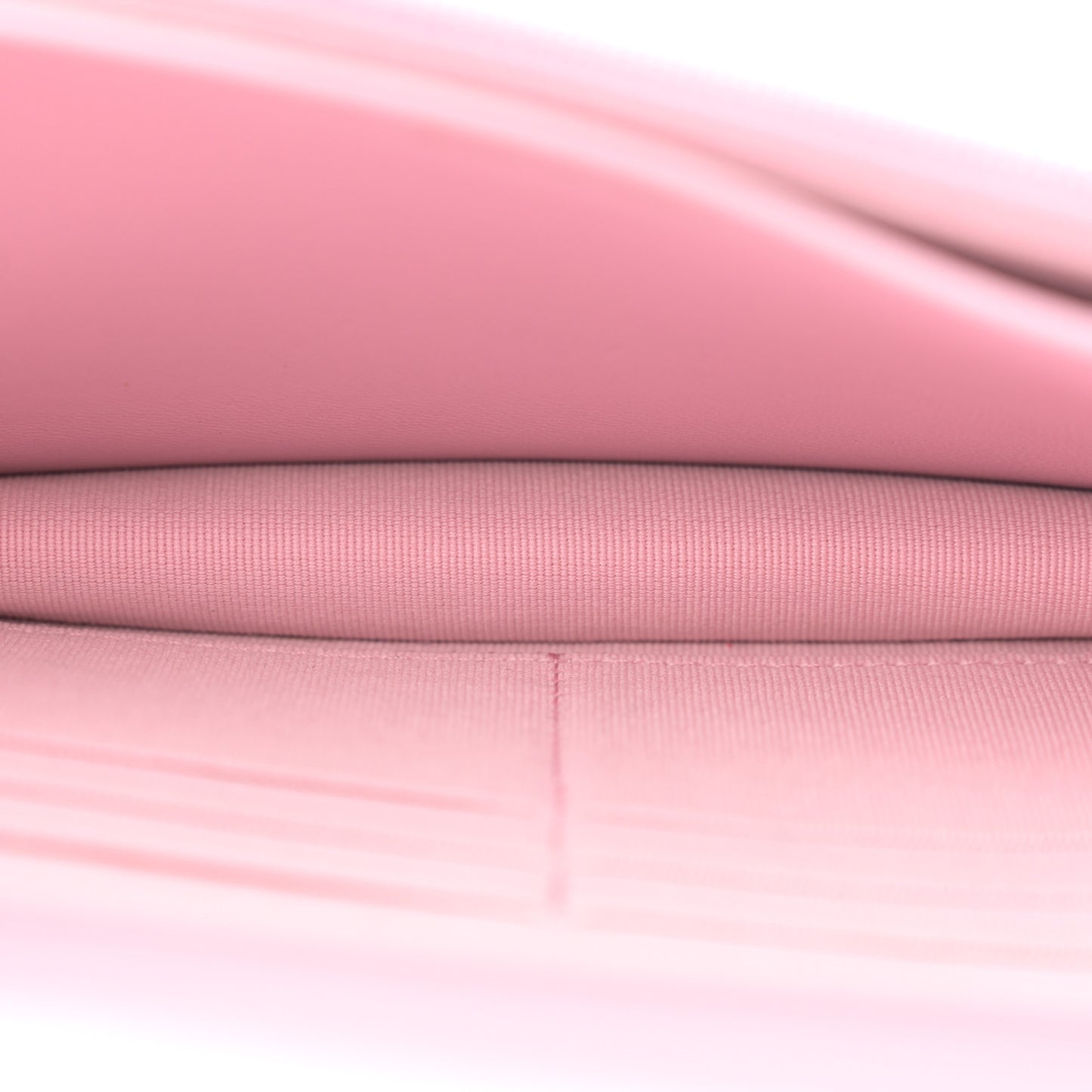 Lambskin Quilted Trendy CC Wallet On Chain WOC Pink