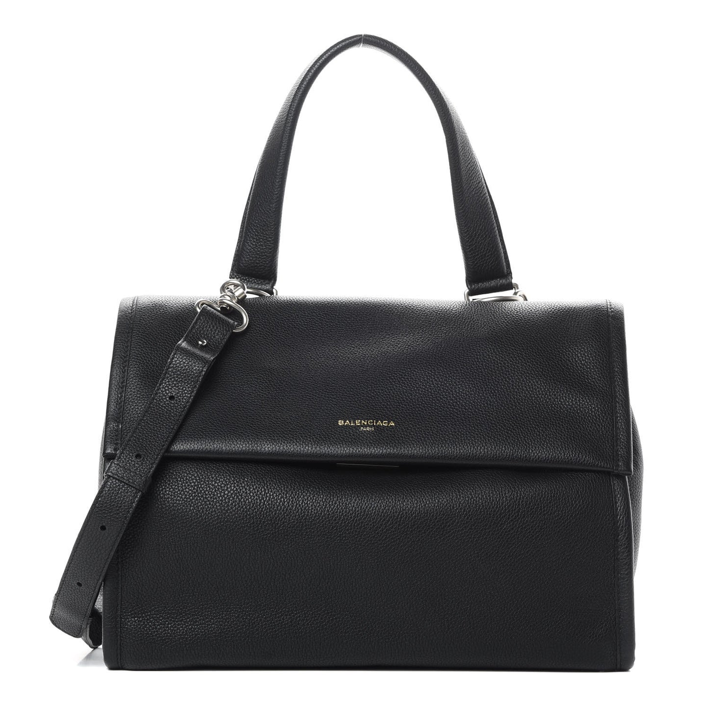 Veau Grana Medium Tool Satchel Black