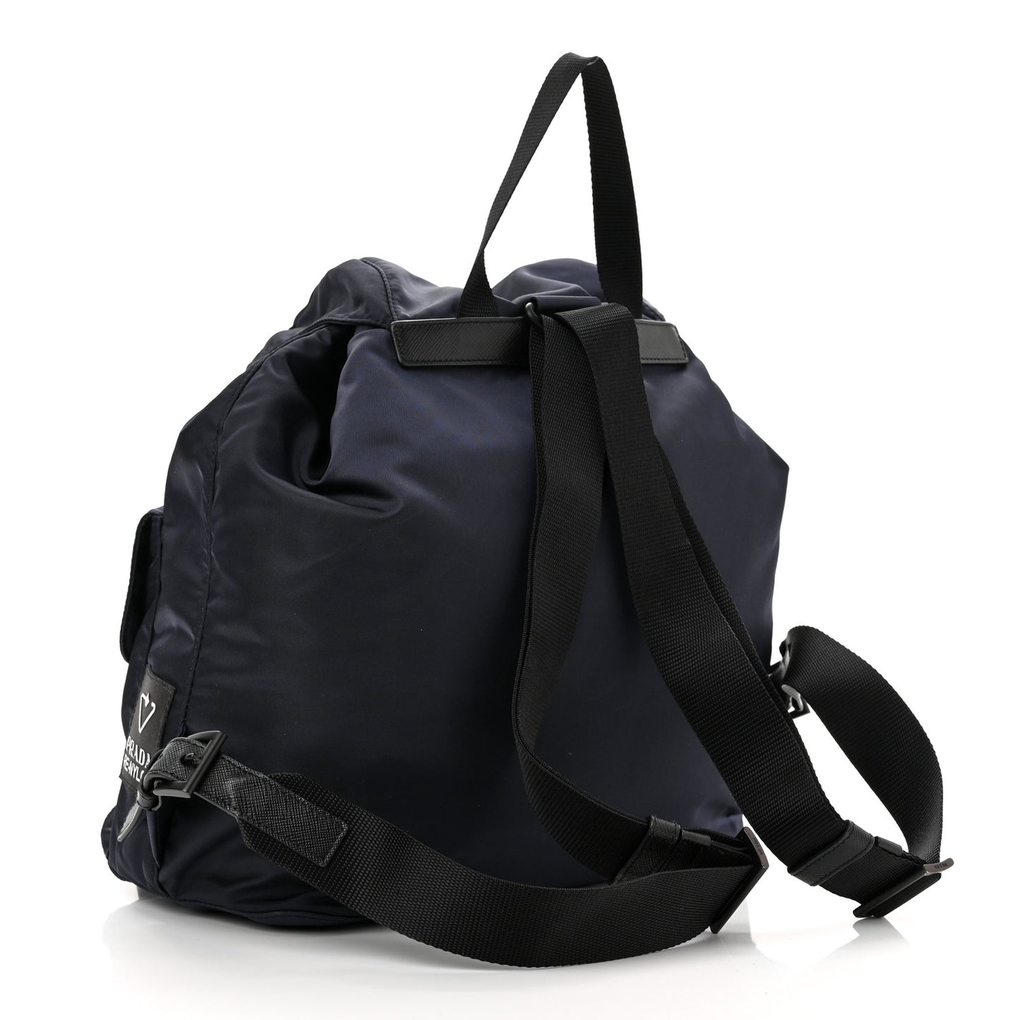 Re-Nylon Saffiano Medium Backpack Bleuette