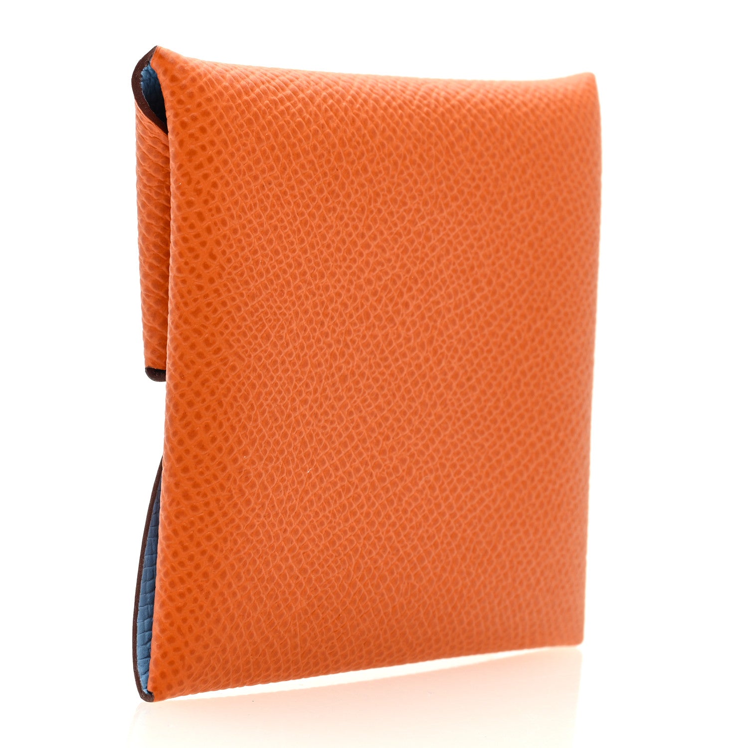 Hermes Epsom Bastia Verso Coin Purse Orange Celeste 3 of 7