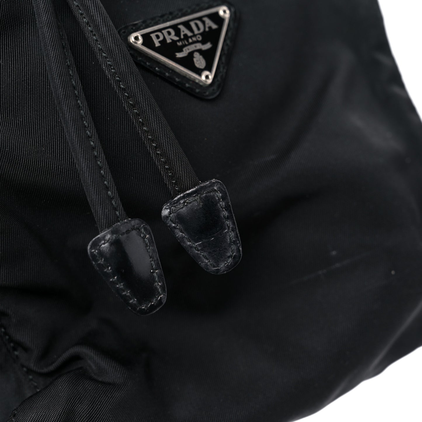 Nylon Vela Mini Cinch Backpack Black