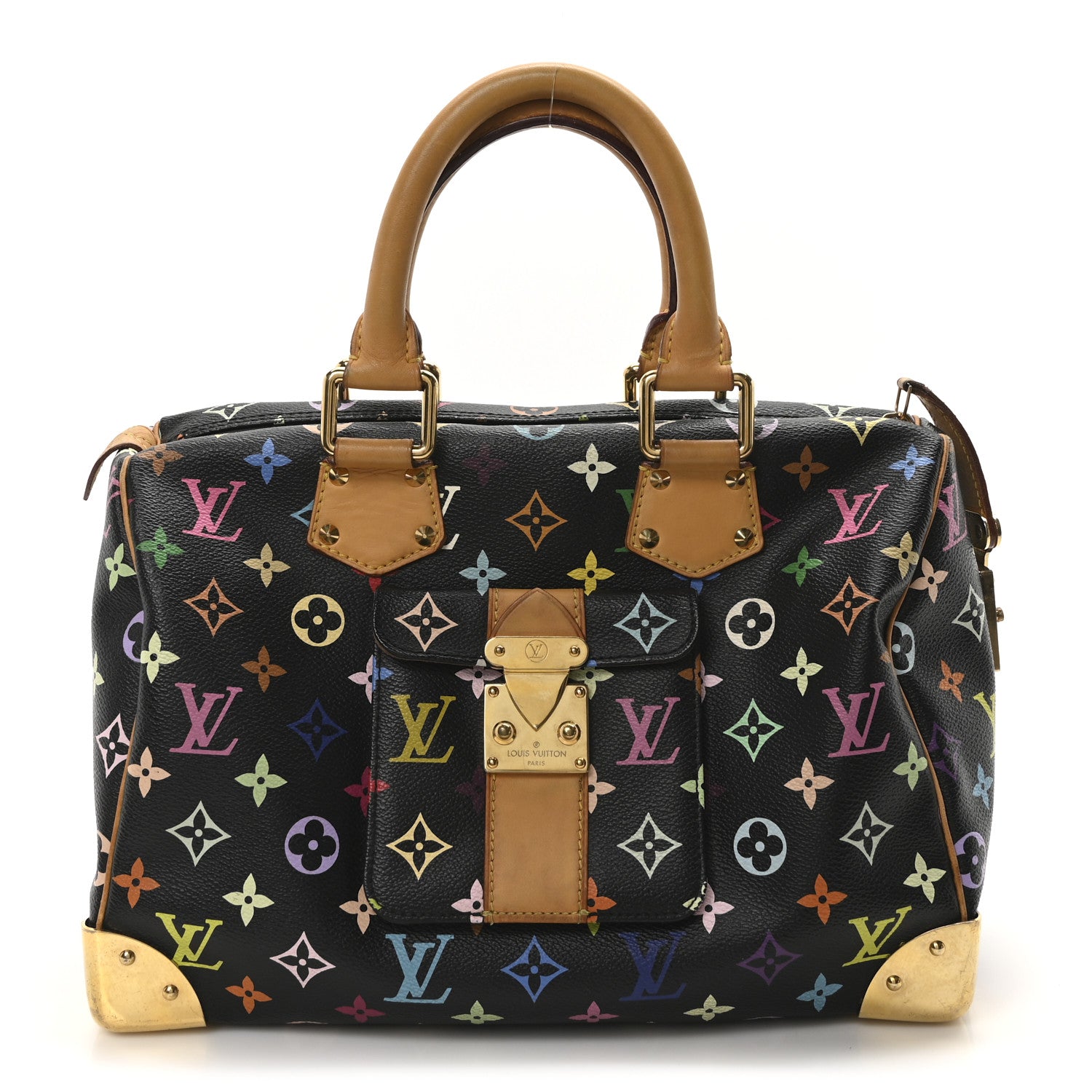Louis Vuitton Monogram Multicolor Speedy 30 Black 1 of 9