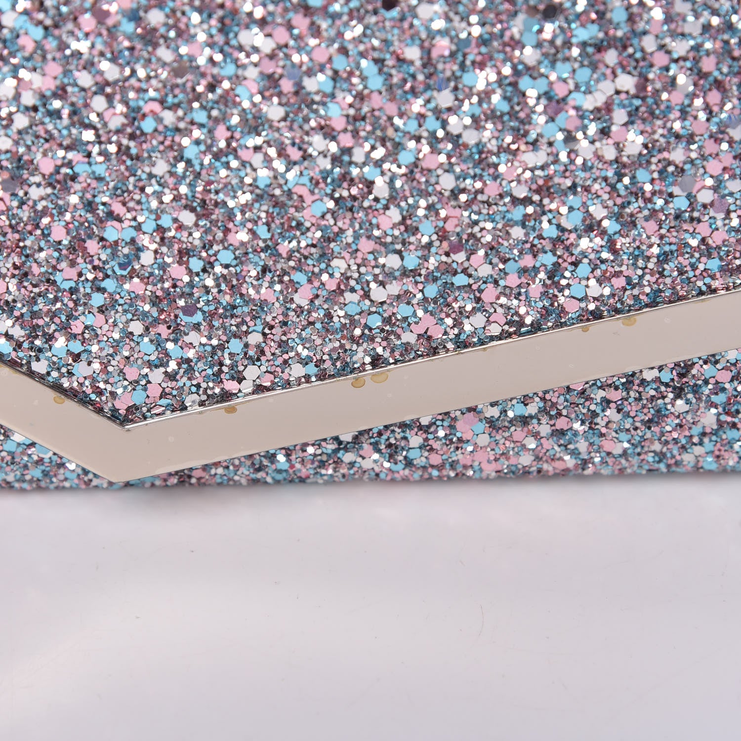 Jimmy Choo Glitter Emmie Clutch Bubblegum Mix 11 of 15
