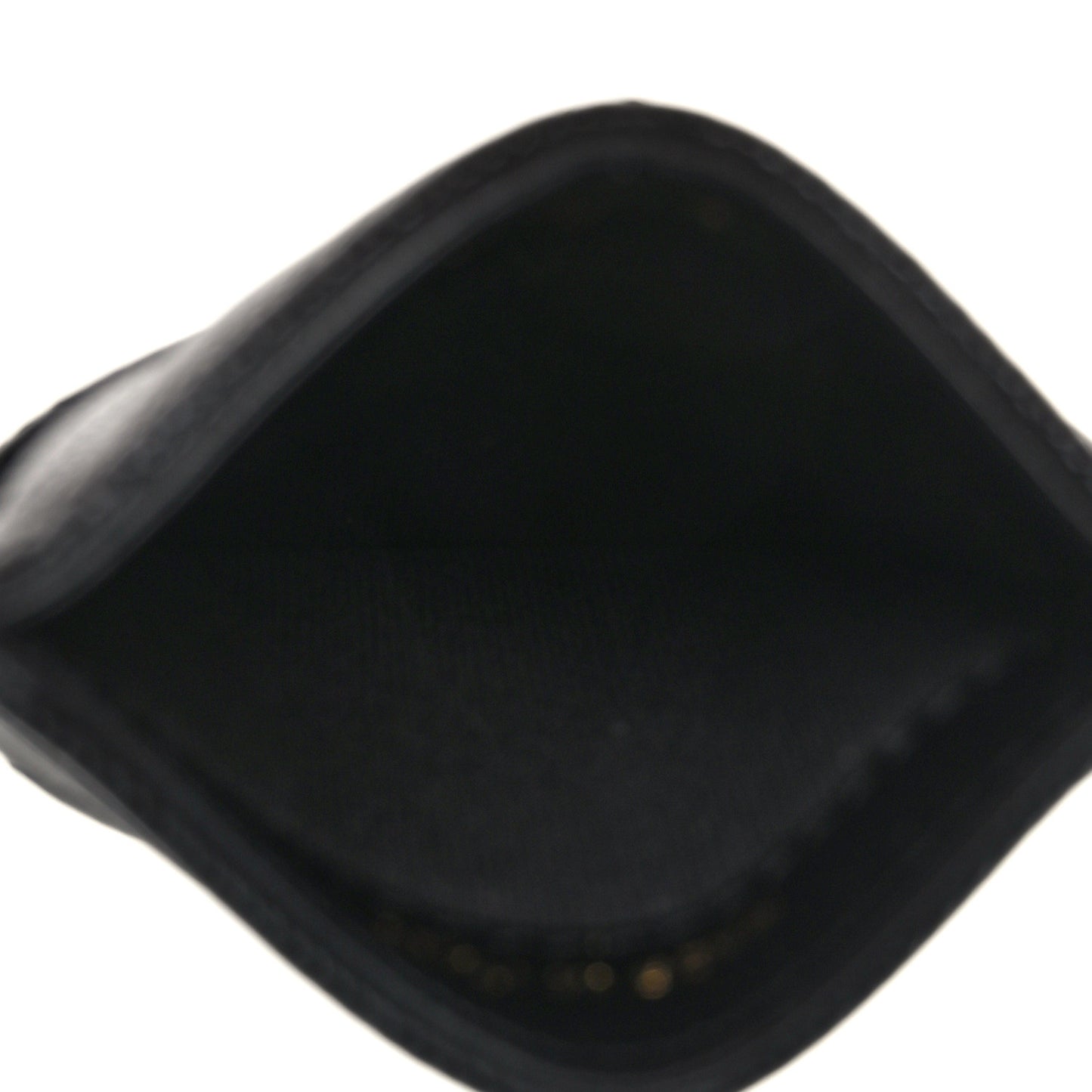 Caviar Quilted Crystal Vertical Card Holder Black