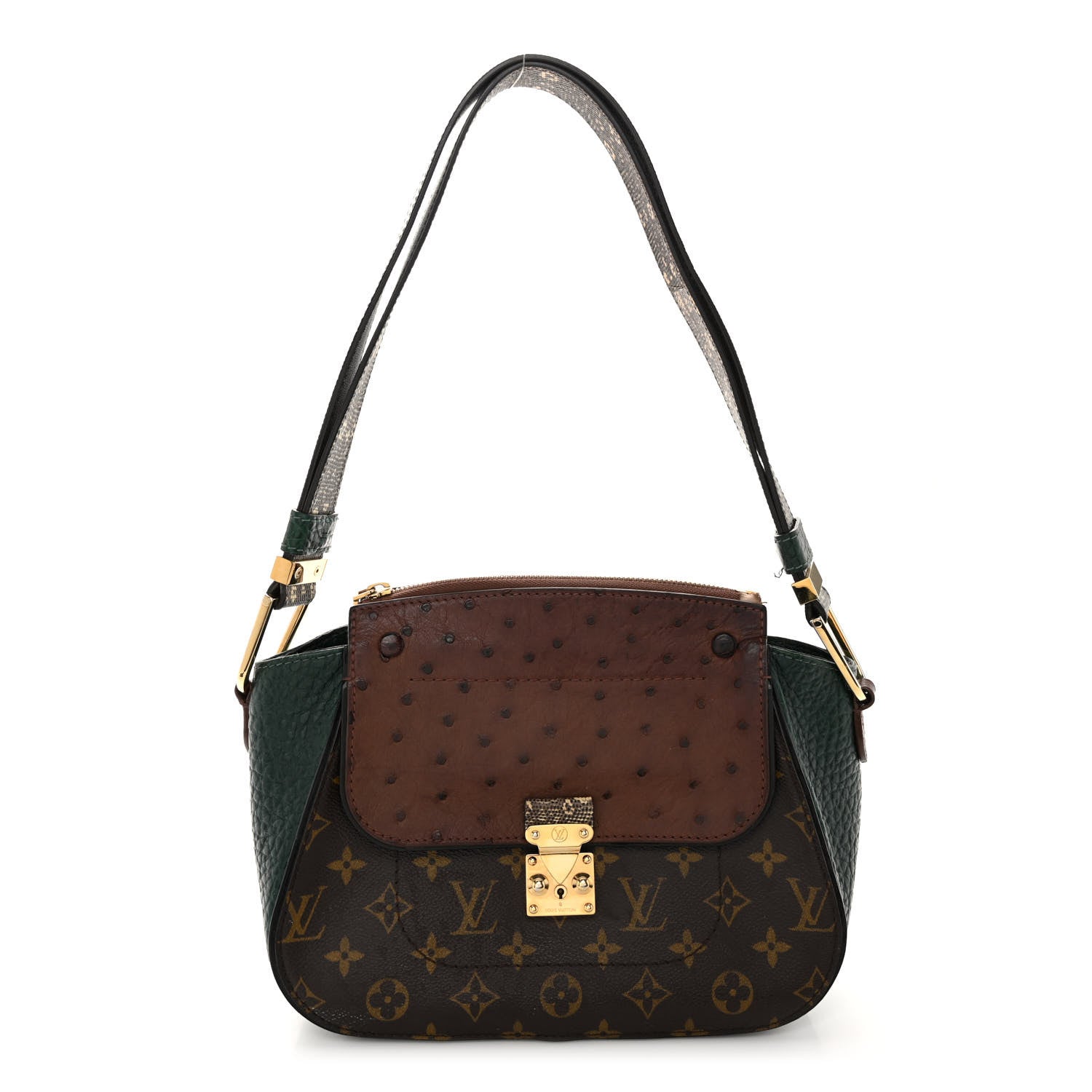 Louis Vuitton Ostrich Lizard Exotique Majestueux Shoulder Bag Vert 1 of 13