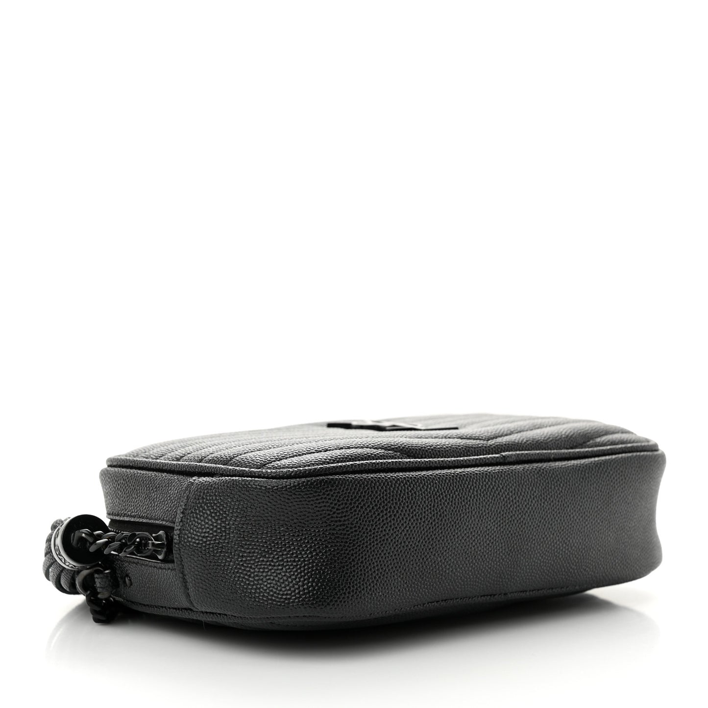 Grain De Poudre Matelasse Monochrome Monogram Mini Lou Camera Bag Black