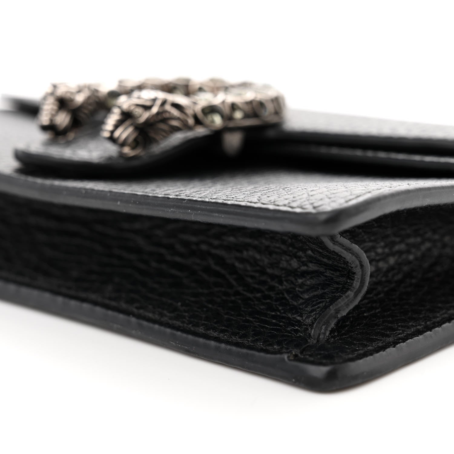 Gucci Calfskin Super Mini Dionysus Shoulder Bag Black 10 of 11