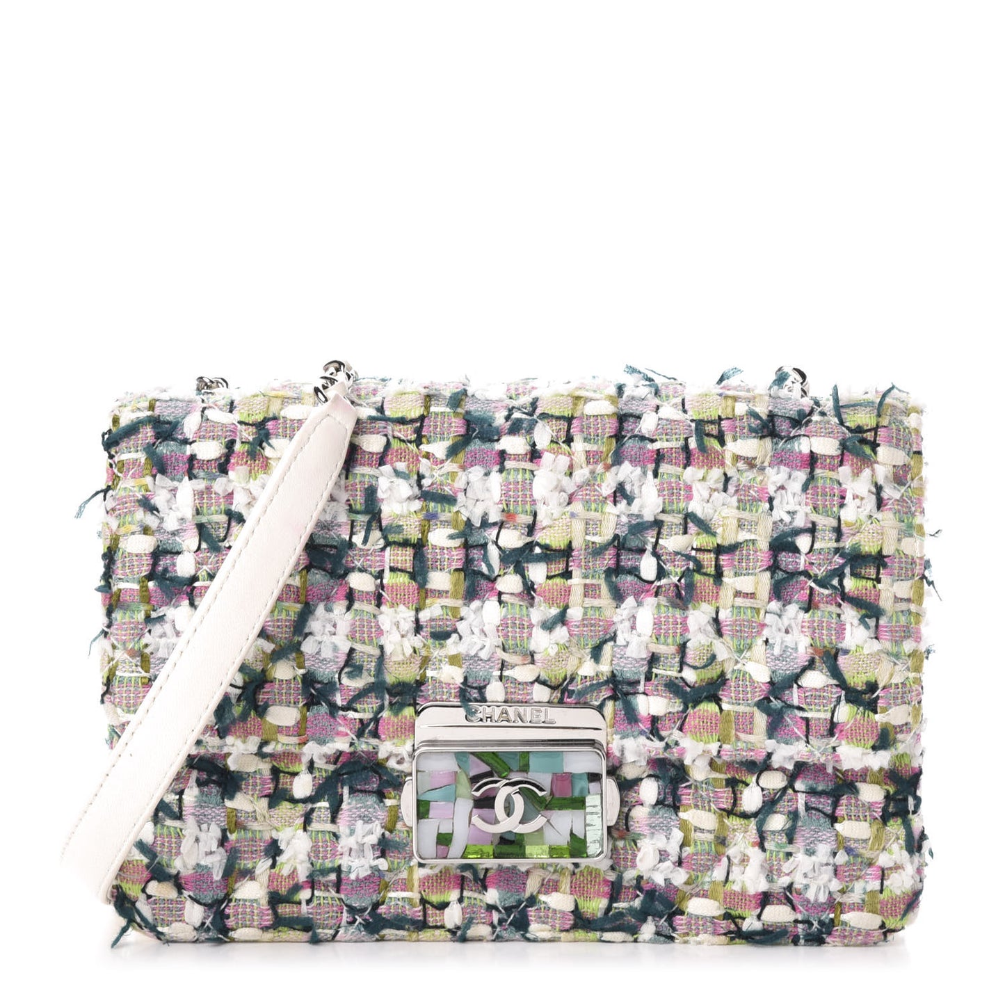 Tweed Beauty Lock Flap Multicolor