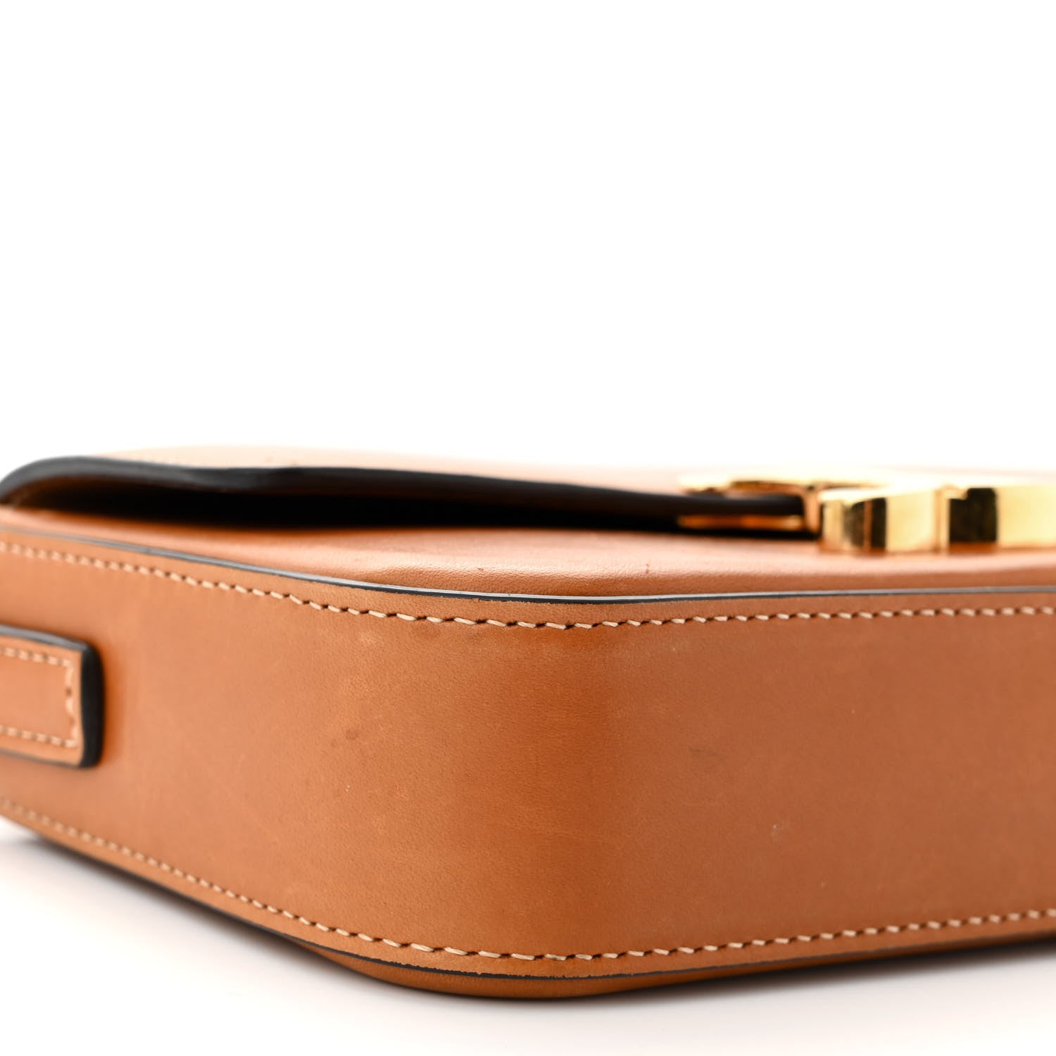 Celine Natural Calfskin Triomphe Shoulder Bag Tan 9 of 11