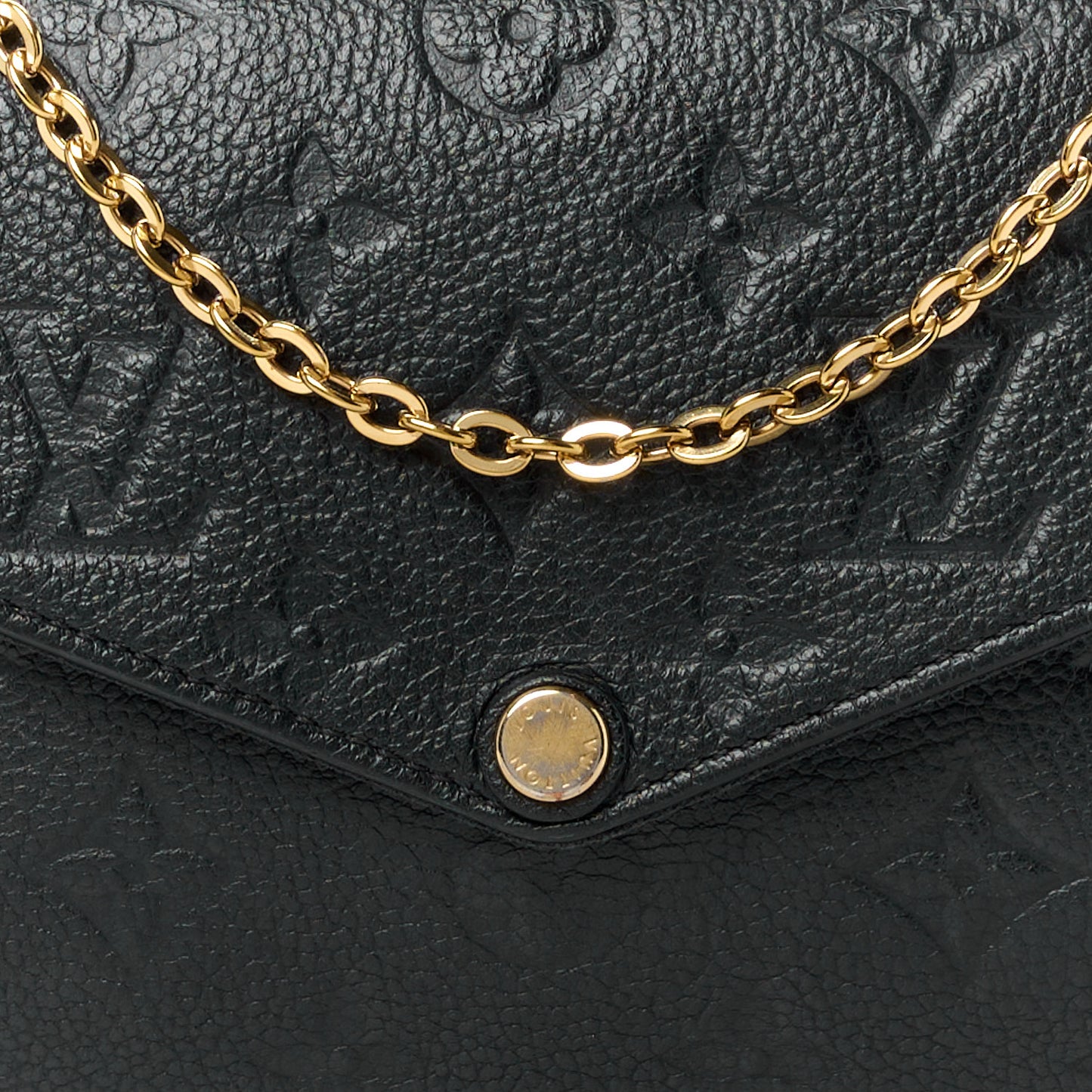 Empreinte Pochette Felicie Chain Wallet Black