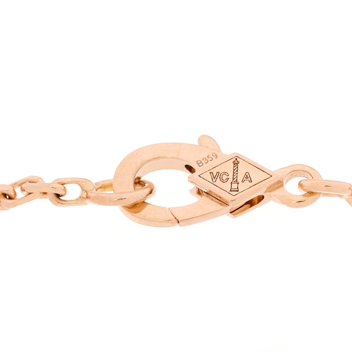 18K Rose Gold Mother Of Pearl Lucky Spring Plum Blossom Bracelet