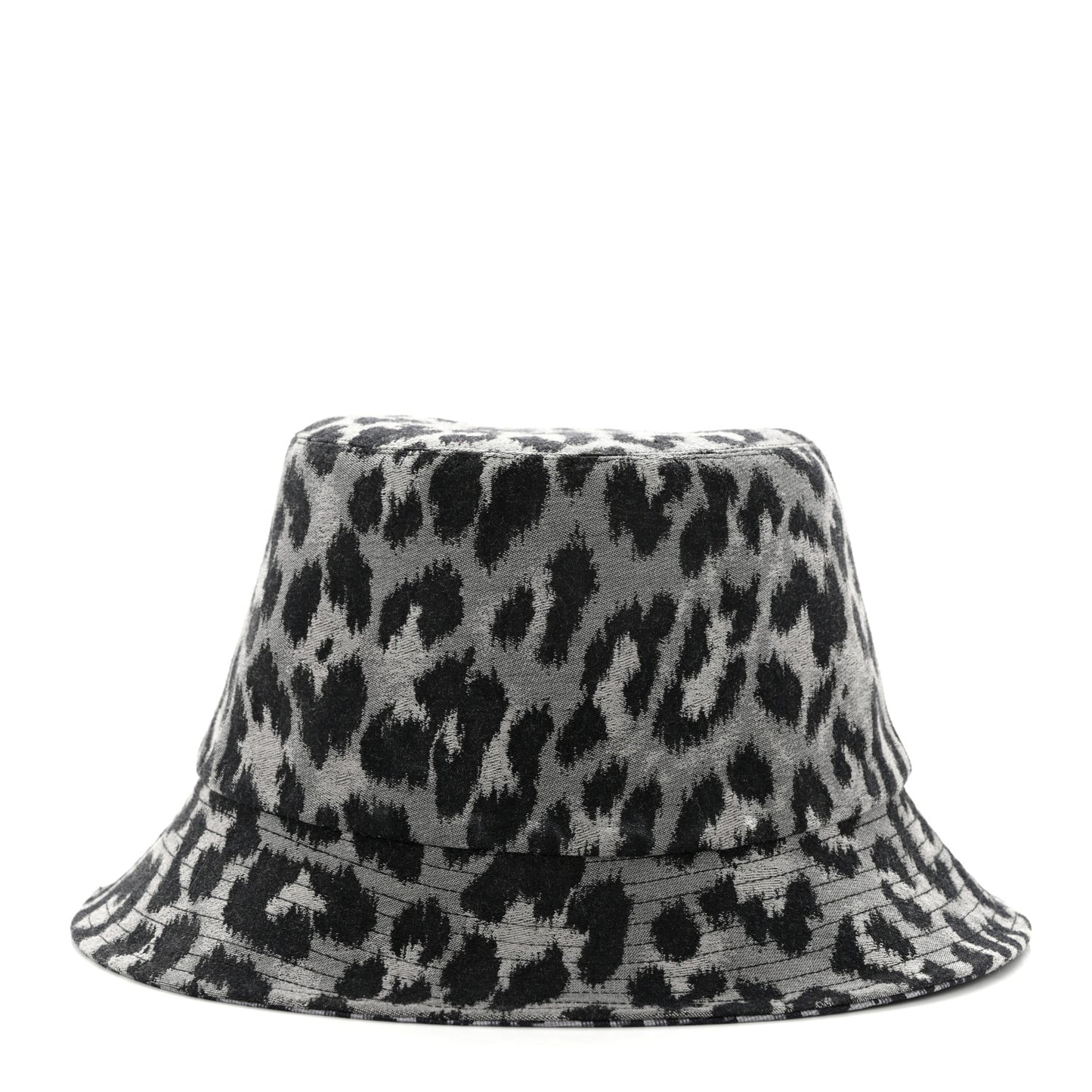 Oblique Reversible Leopard Bucket Hat 56 Grey