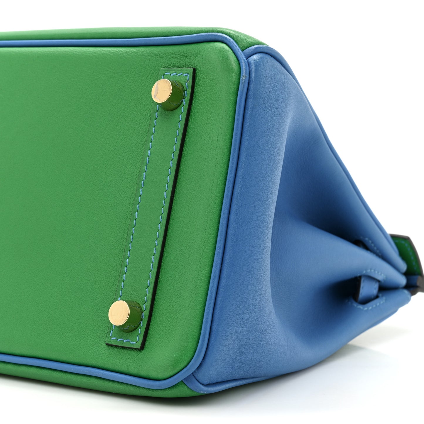 Swift Horseshoe Birkin 25 Vert Vertigo Bleu Hydra