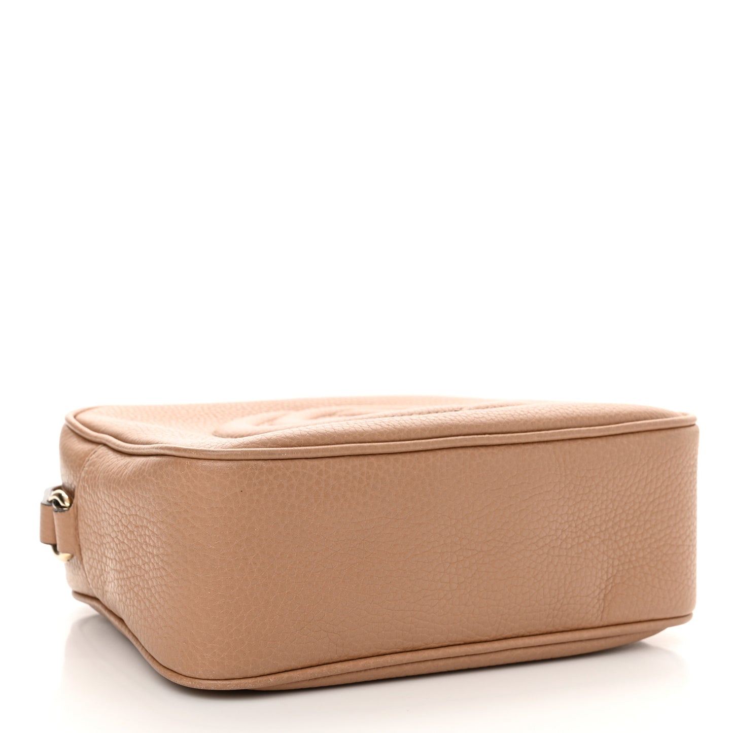 Pebbled Calfskin Small Soho Disco Bag Camelia