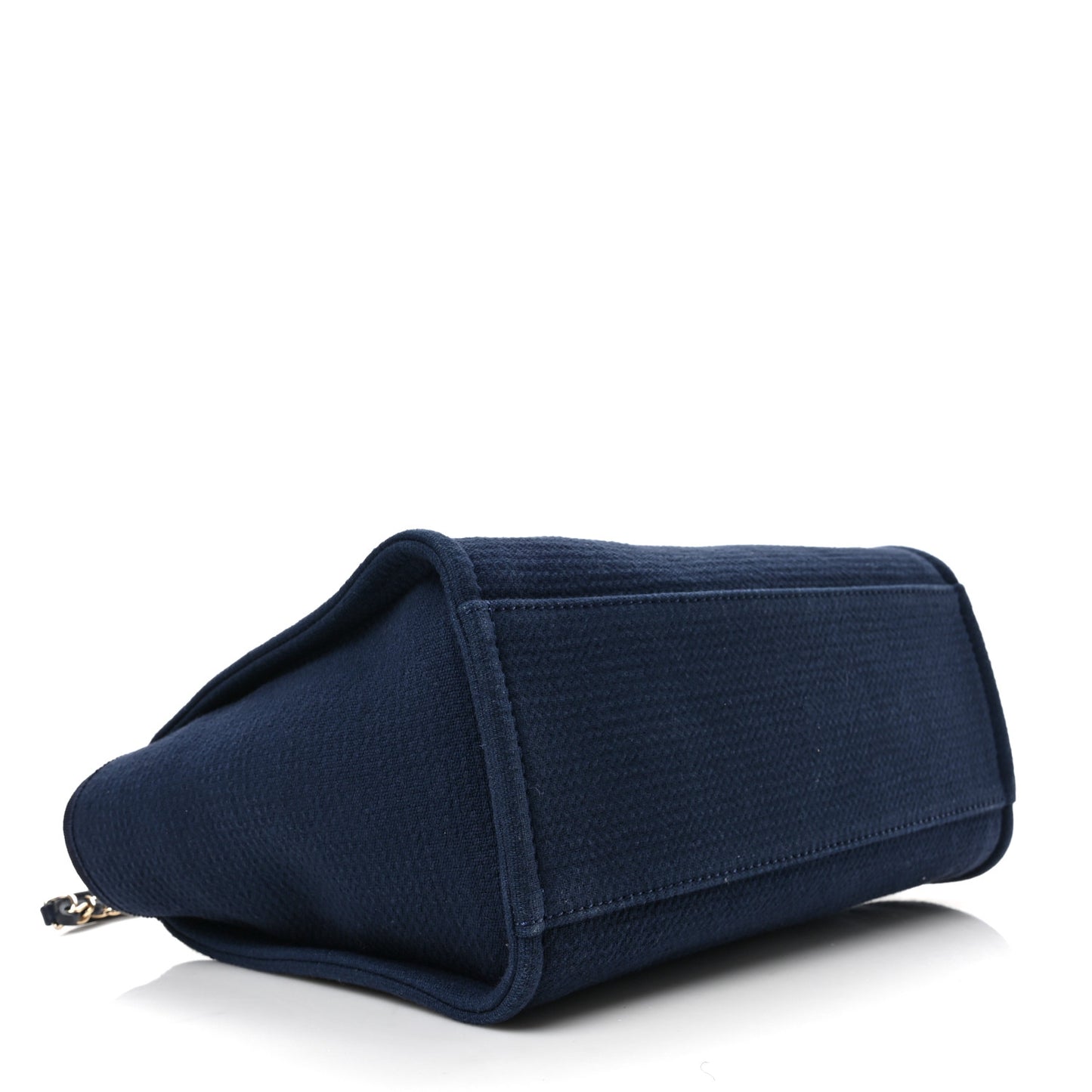 Mixed Fibers Small Deauville Tote Navy Blue