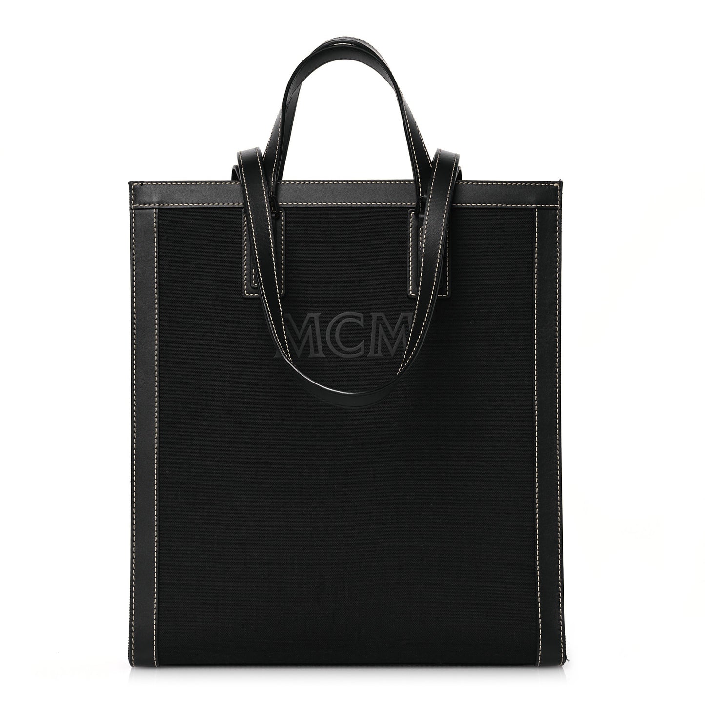Napacot Canvas Spanish Calfskin Medium Klassik Tote Black