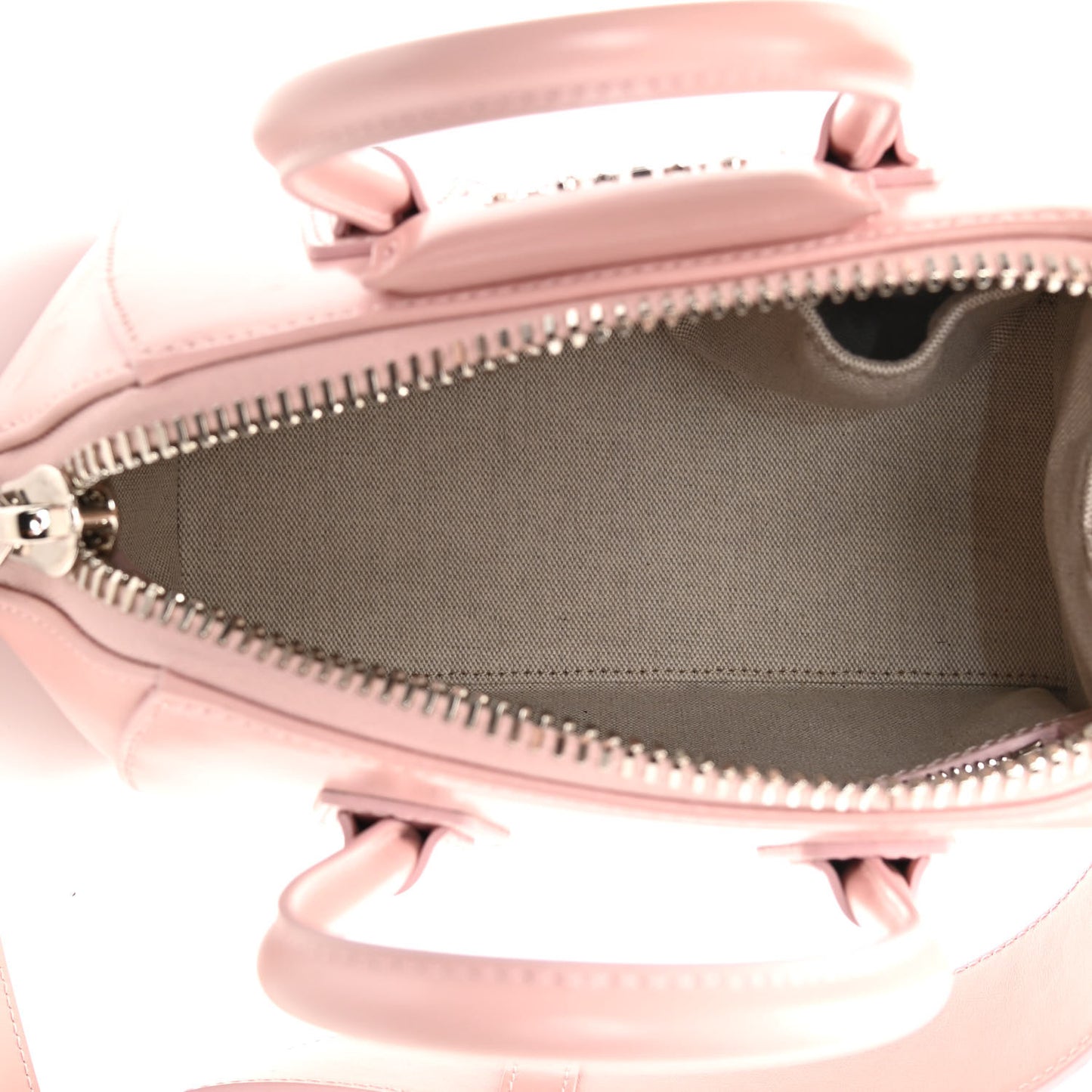 Box Calfskin Mini Heart Antigona Top Handle Bag Blush Pink