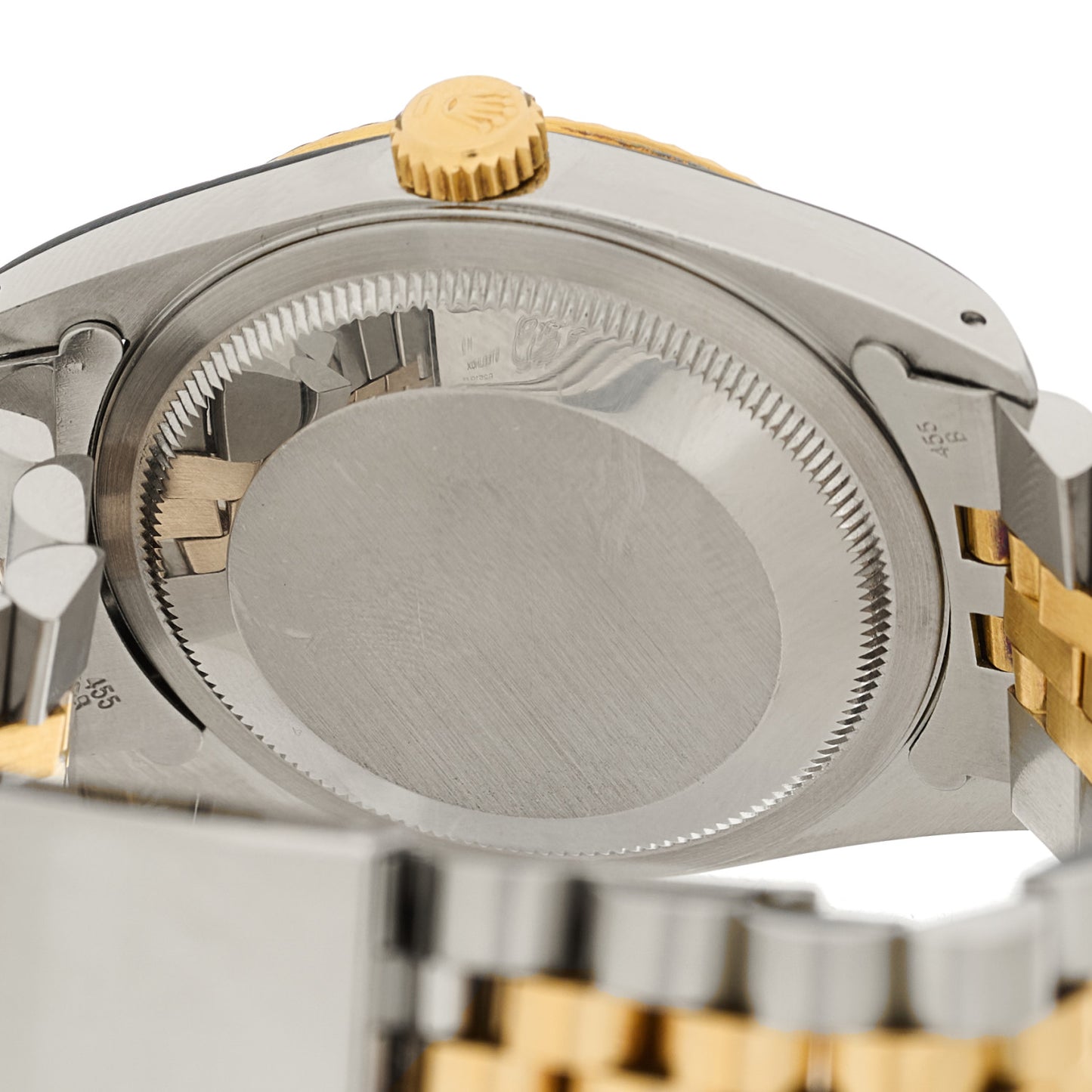 Stainless Steel 18K Yellow Gold Diamond 36mm Oyster Perpetual Datejust Watch Champagne 16233