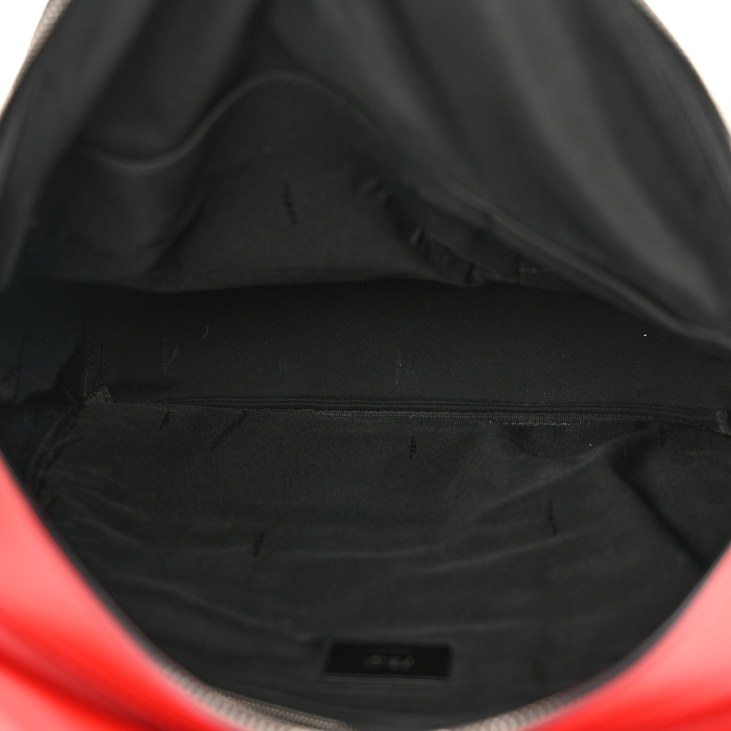 Nylon Vitello Liberty Vitello Dolce Monster Eyes Rounded Backpack Red Black