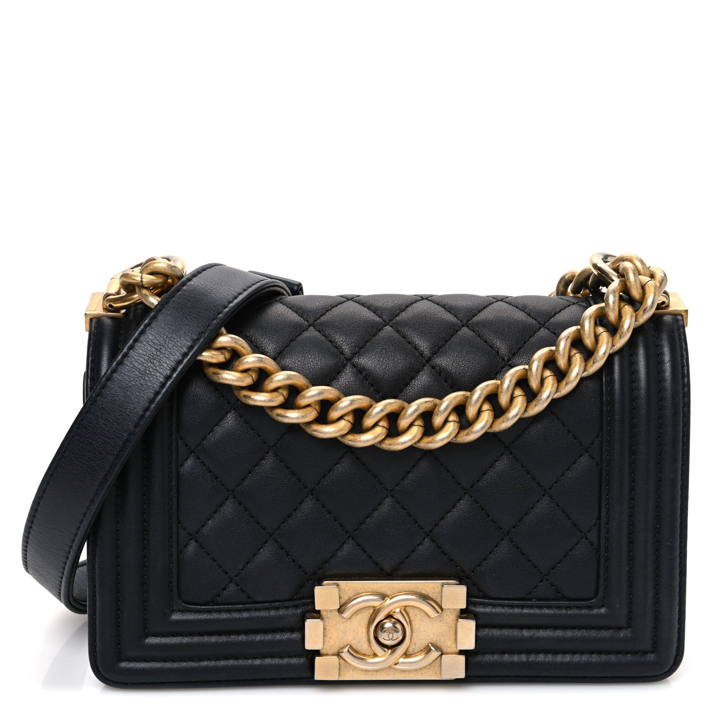 Chanel Calfskin Quilted Small Boy Flap Black 1 of 13