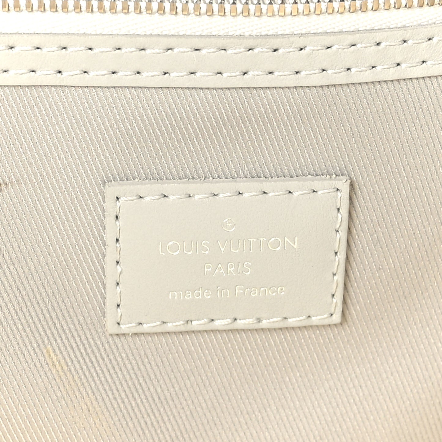 Monogram Logo Keepall Bandouliere 50 White
