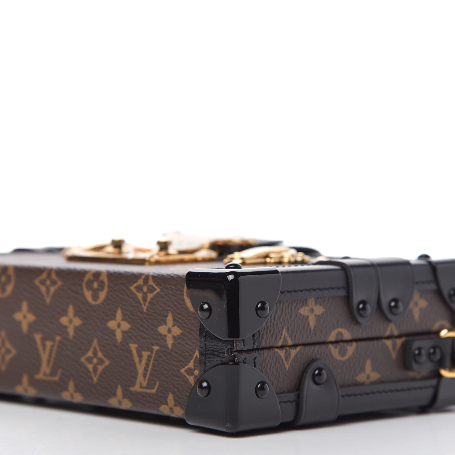 Louis Vuitton Monogram Petite Malle Black 7 of 10