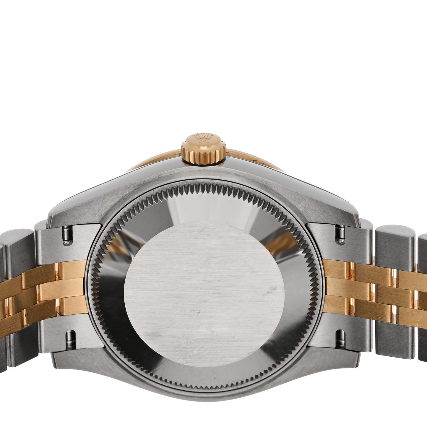 Stainless Steel 18K Yellow Gold Diamond Bezel 31mm Oyster Perpetual Datejust Watch Champagne 278383RBR