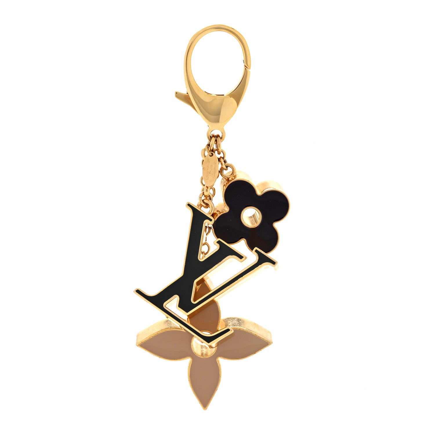 Louis Vuitton Fleur De Monogram Bag Charm Dore 1 of 3