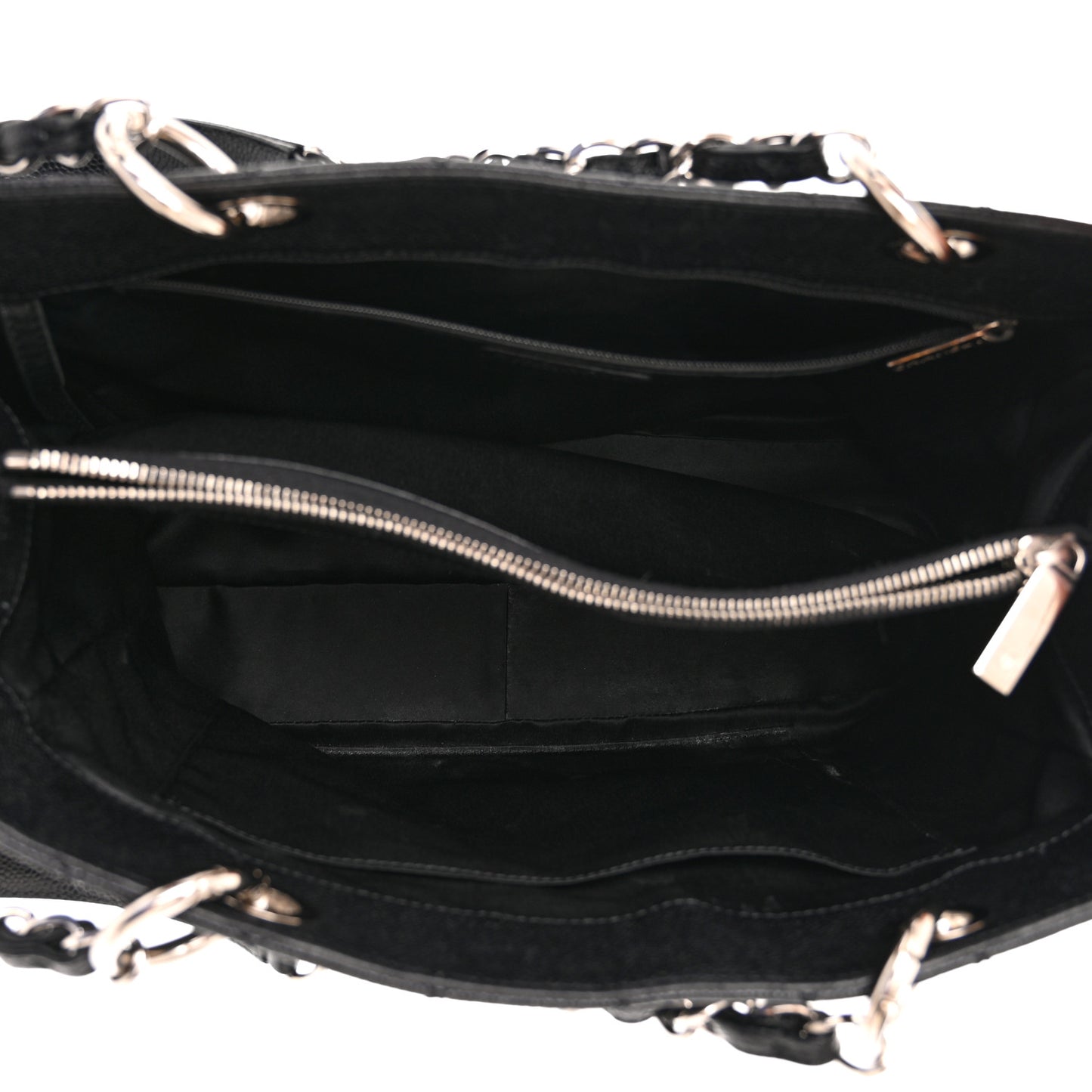 Caviar Quilted Grand Shopping Tote GST Black