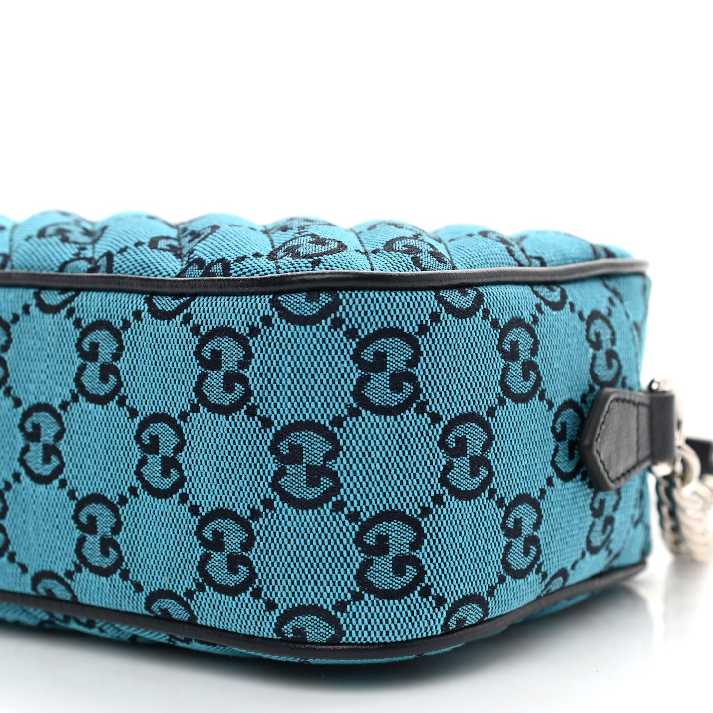 Monogram Multicolor Matelasse Diagonal Small GG Marmont Chain Shoulder Bag Light Blue