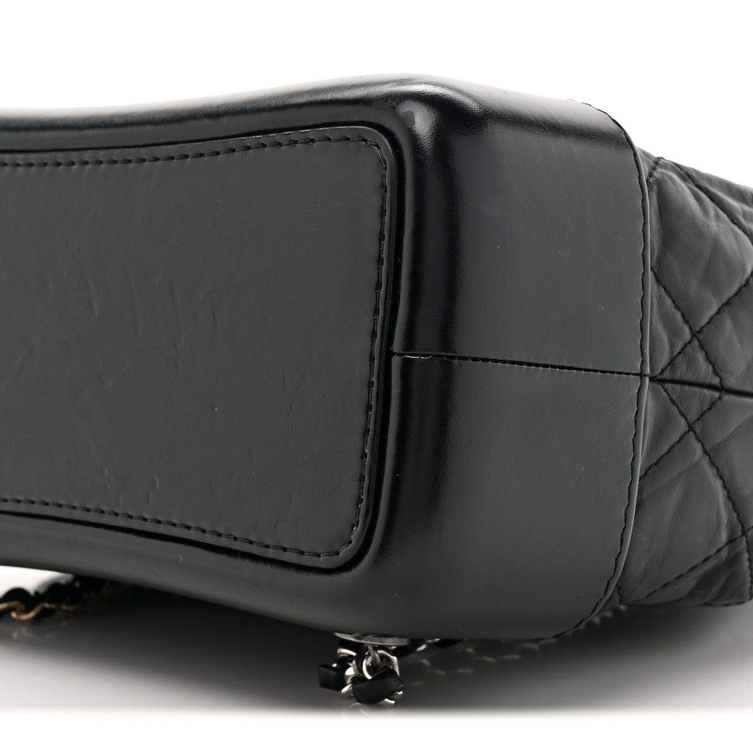 Chanel Aged Calfskin Quilted Small Gabrielle Backpack Black 9 of 12