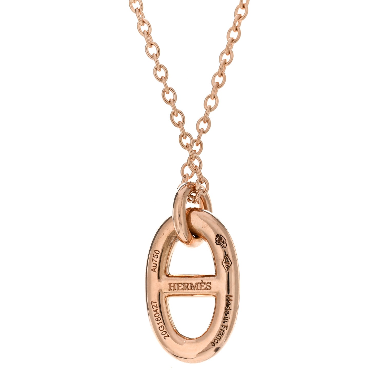 Hermes 18K Rose Gold PM Farandole Pendant Necklace 3 of 4