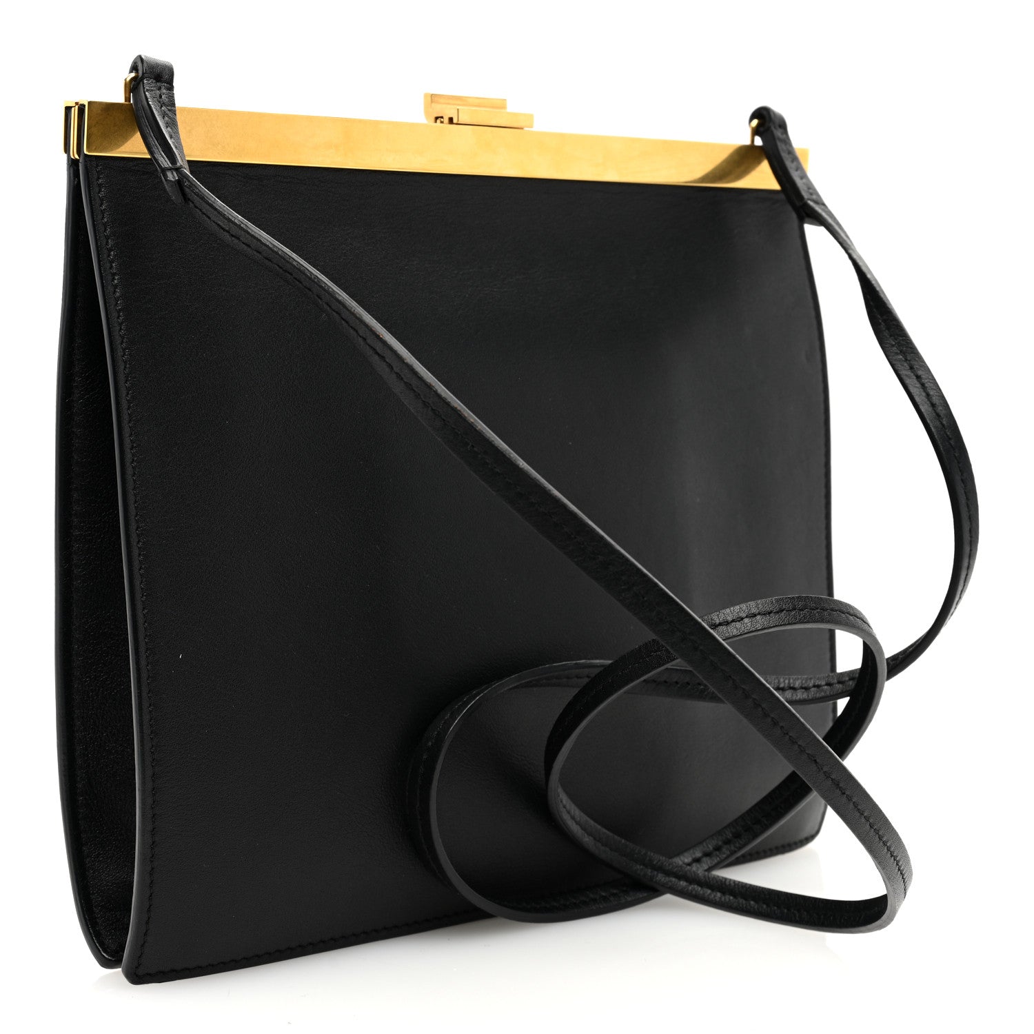 Celine Smooth Calfskin Mini Clasp Bag Black 3 of 9