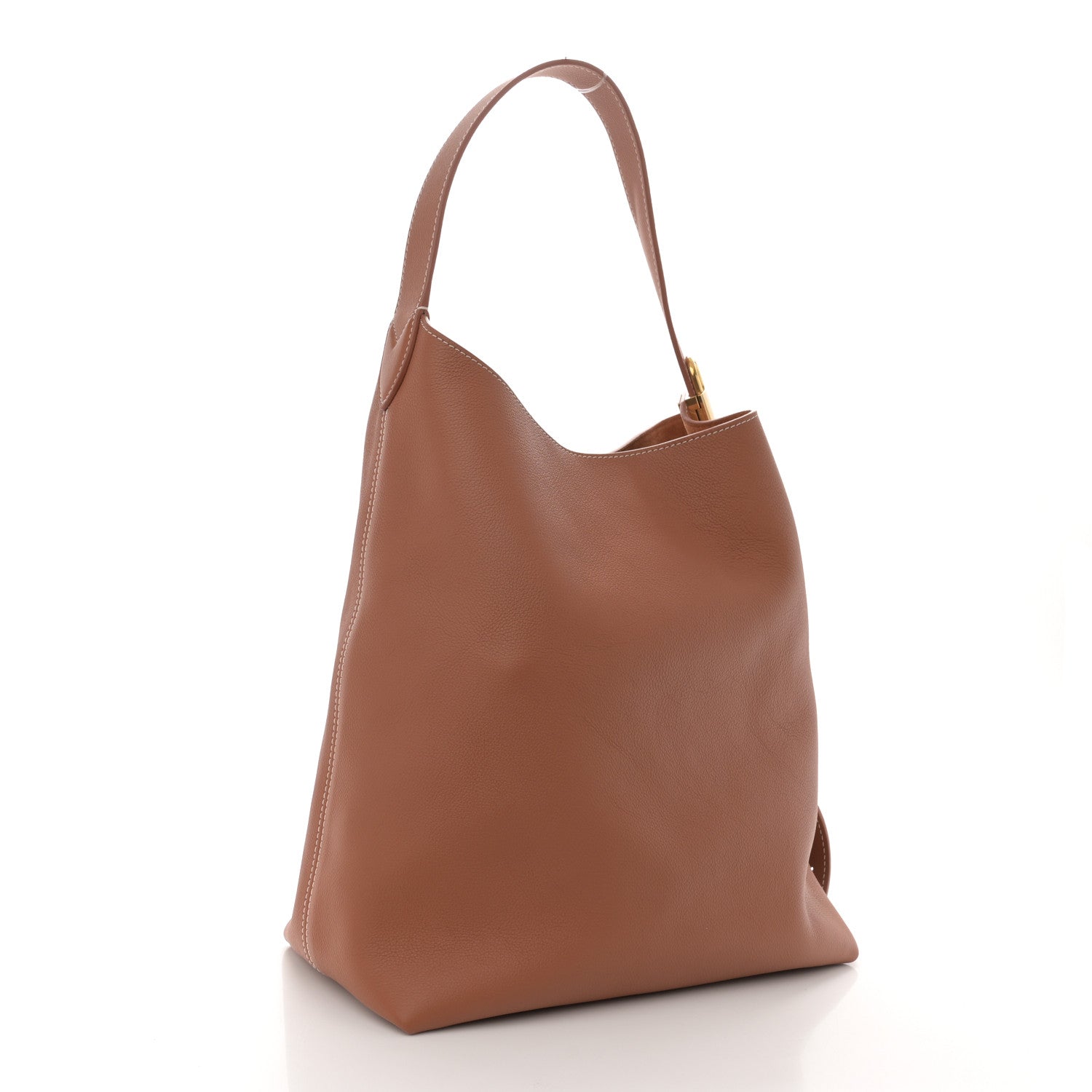 Louis Vuitton Grained Calfskin Low Key Hobo MM Cognac 4 of 11