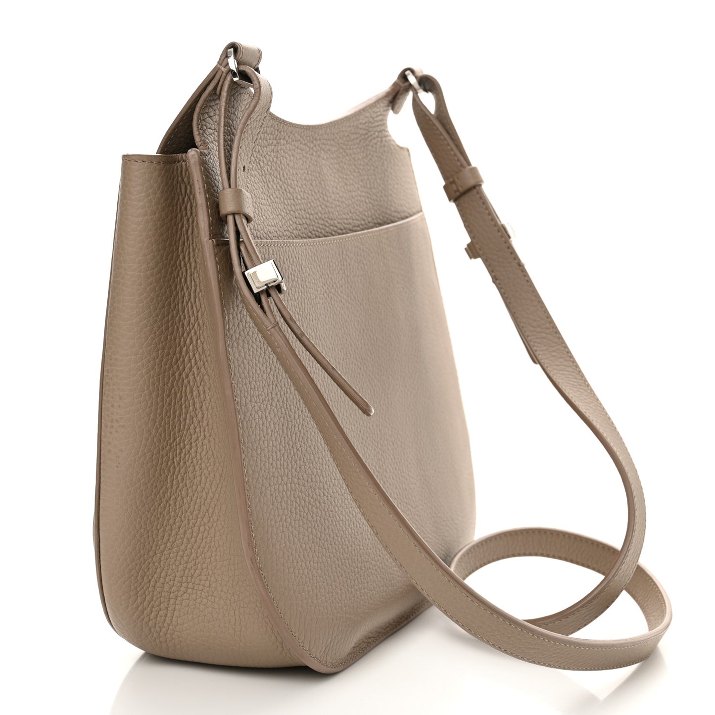 Grained Calfskin Hunting Bag II Stone