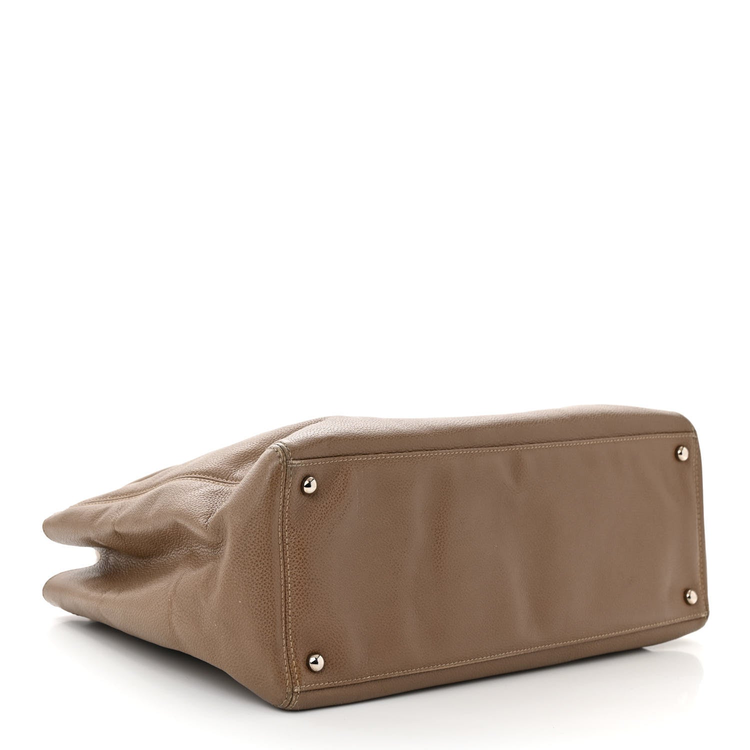 Chanel Calfskin Cerf Executive Shopper Tote Light Brown 4 of 19