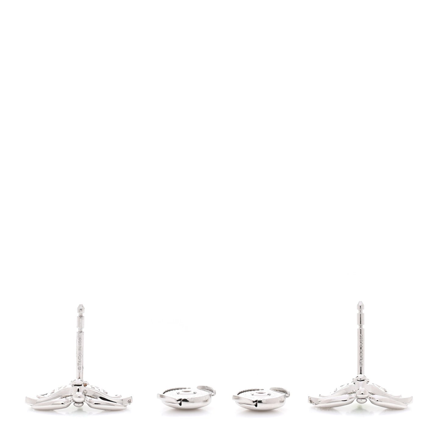 Platinum Diamond Tsavorite Paper Flowers Firefly Earrings