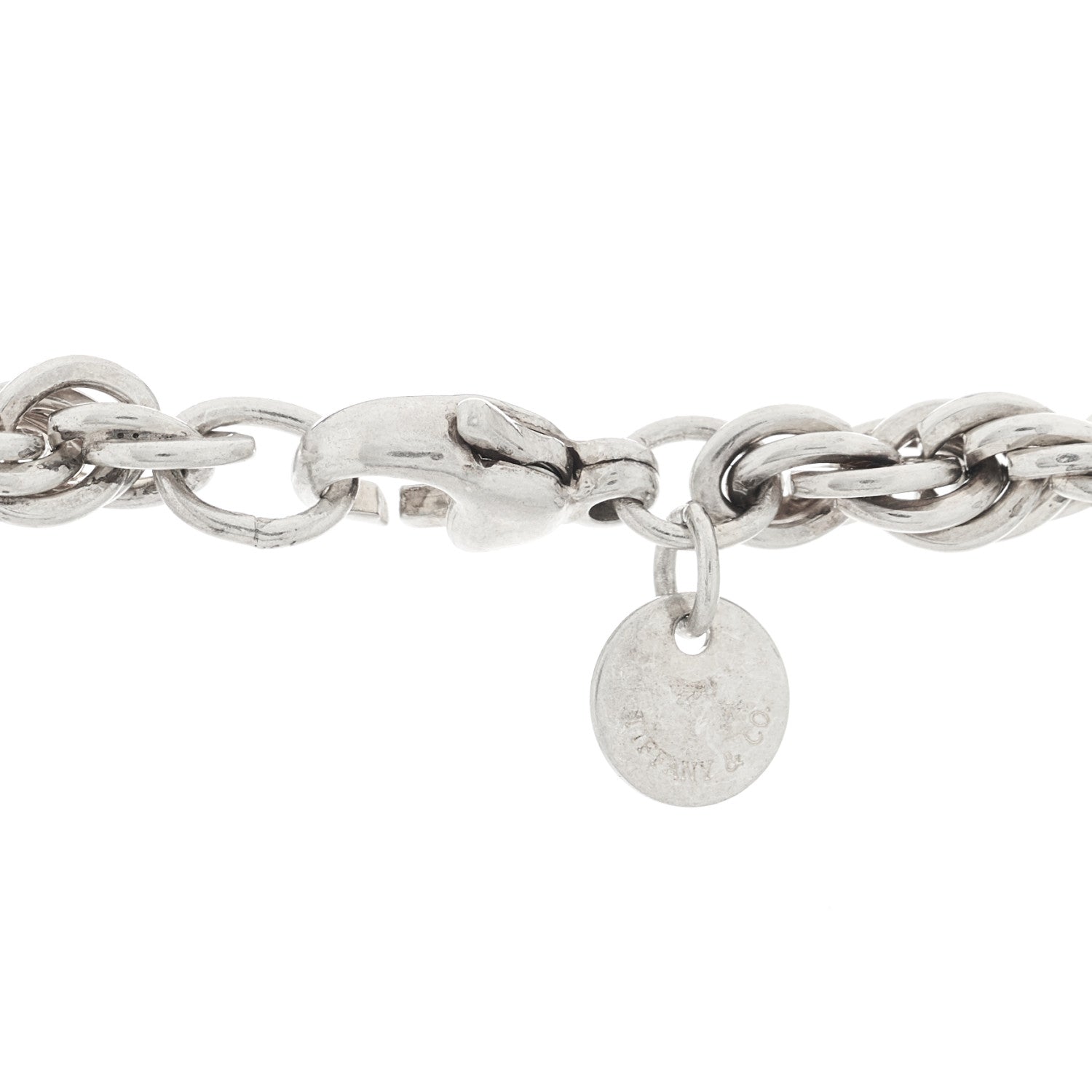 Tiffany Sterling Silver Rope Chain Necklace 5 of 5
