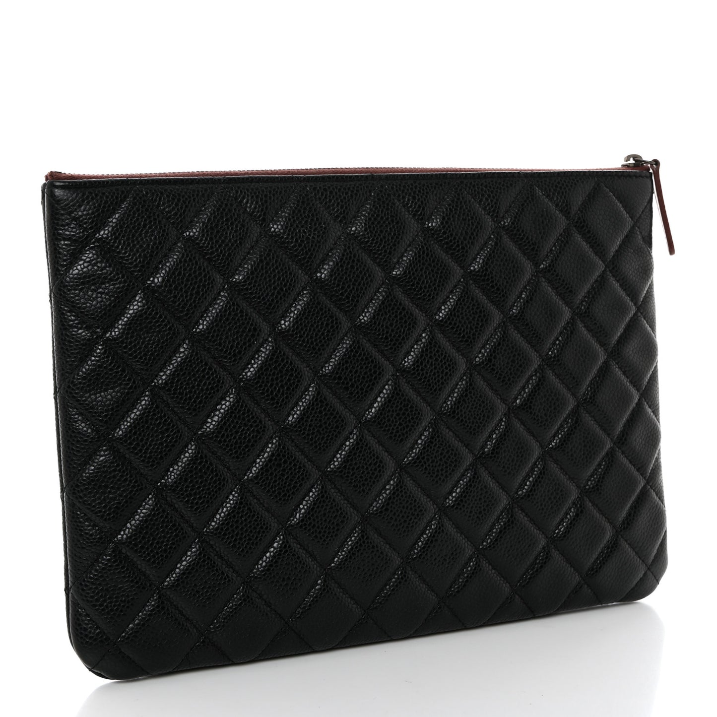 Caviar Quilted Medium Cosmetic Case Black