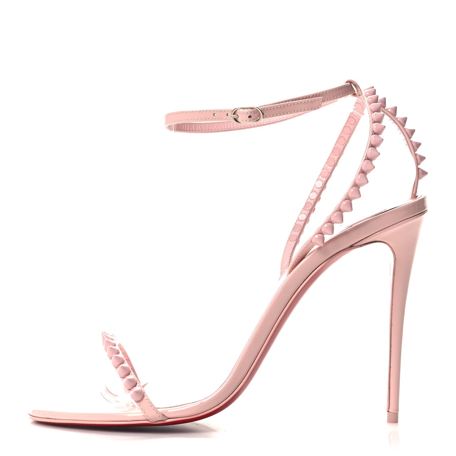 Christian Louboutin Patent So Me 100 Sandals 38.5 Rosy 1 of 8
