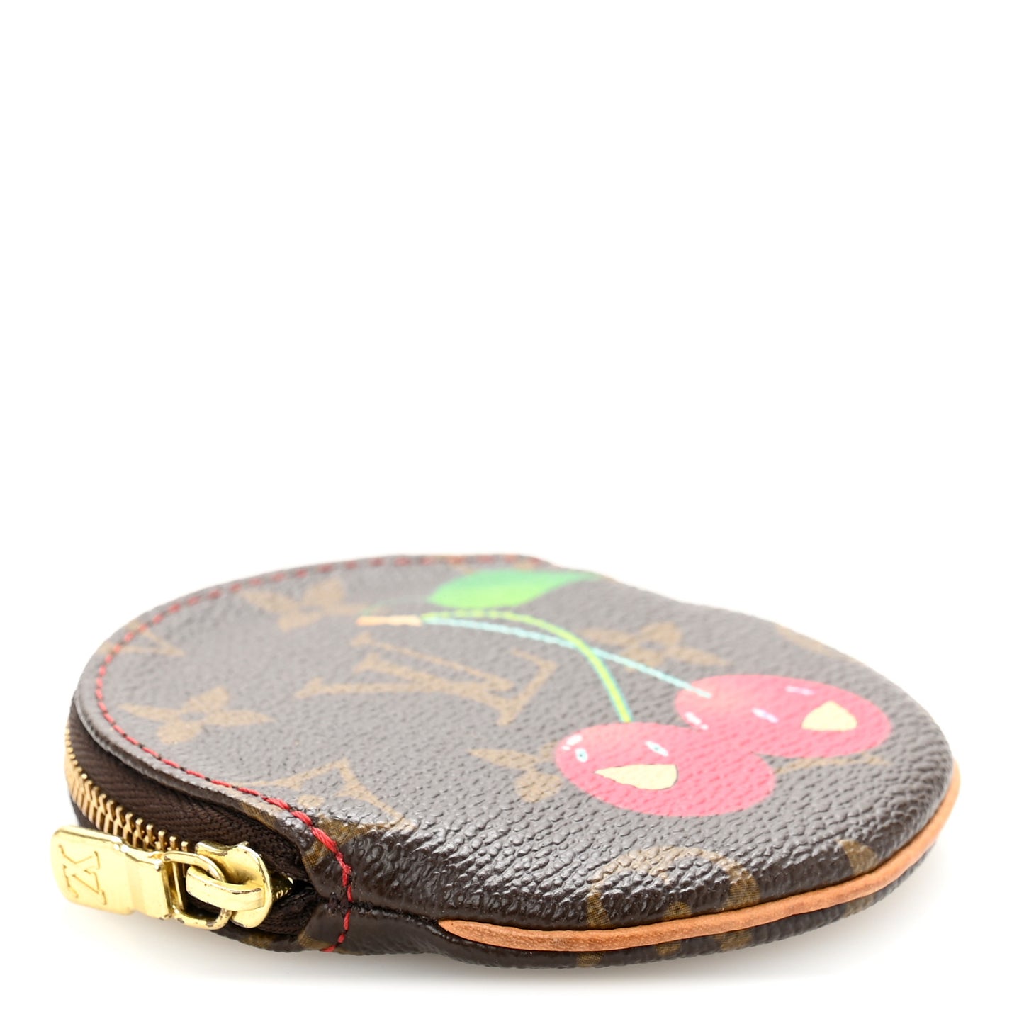 Monogram Cerises Round Coin Purse