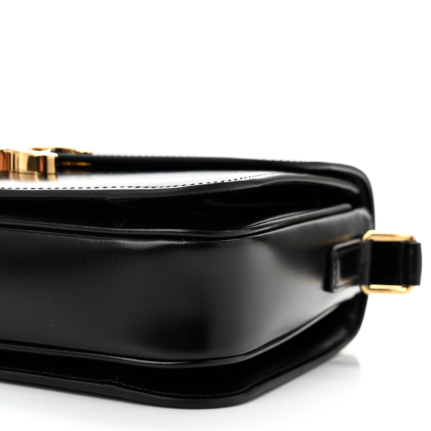Shiny Calfskin Medium Triomphe Black
